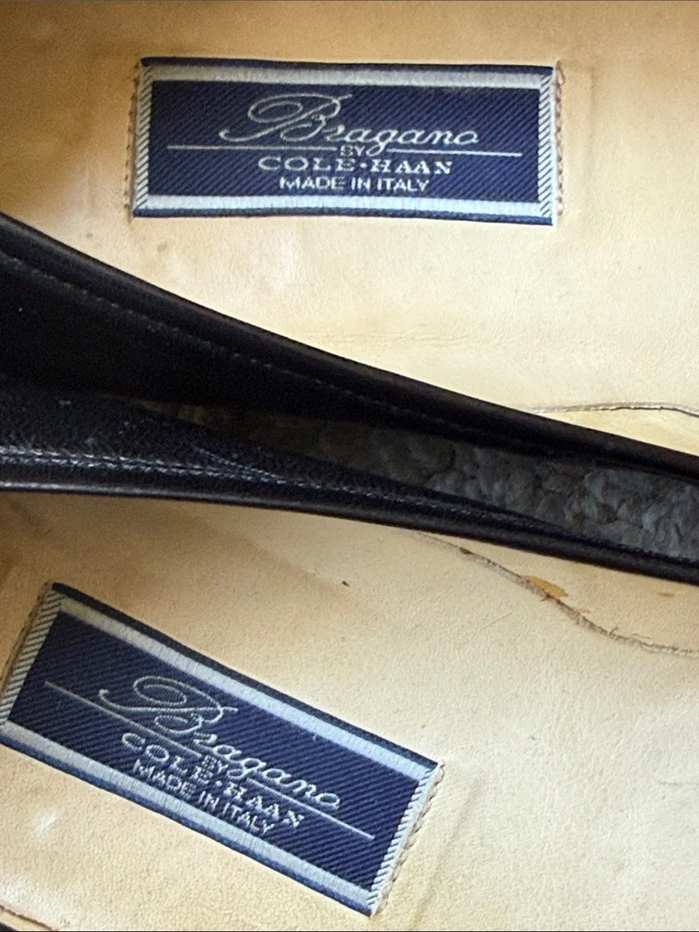 BRAGANO by COLE HAAN Black Leather Slip-On Loafers Size 10 (Men’s)